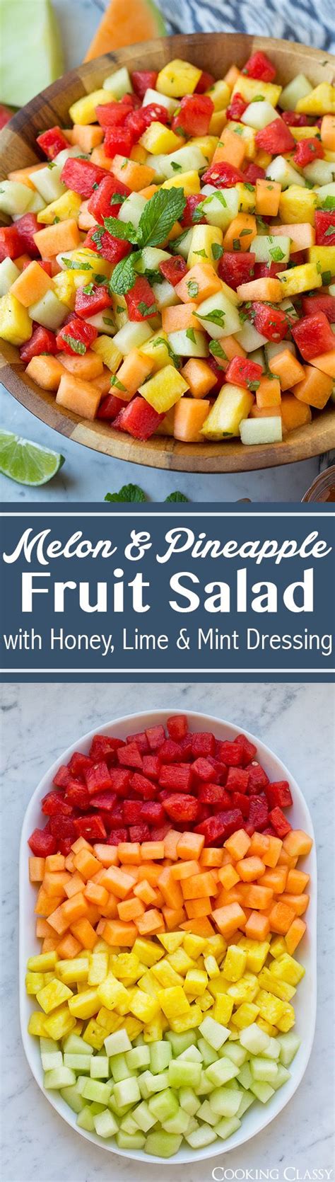 So easy to prepare for proper meals and so healthy at the same time! Melon Fruit Salad - the perfect spring and summer fruit ...