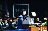 On the Banks of the Red Cedar| President Clinton Delivering ...