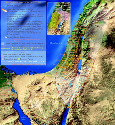 Old Testament Palestine Map