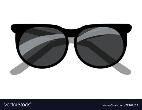 Black Sunglasses Cartoon Royalty Free Vector Image