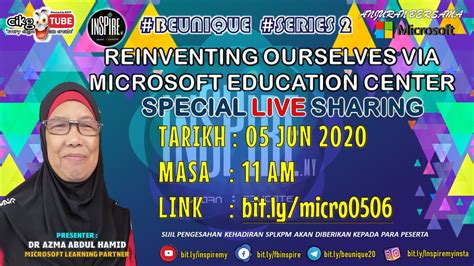 Reinventing Ourselves Via Microsoft Education Center Youtube