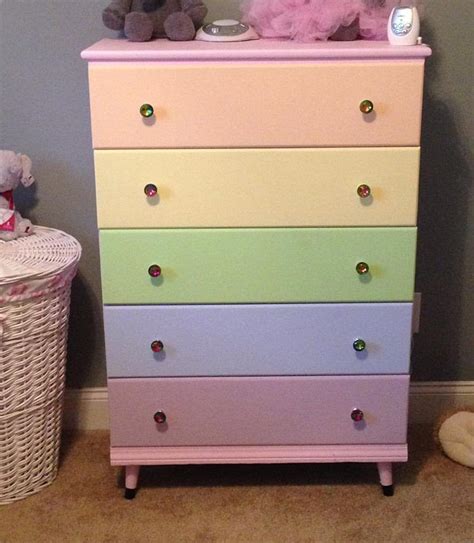 Use them in commercial designs under lifetime, perpetual & worldwide rights. Granny's dresser redone for Arya. Pastel rainbow dresser ...