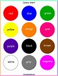 Free printable colors chart | Teaching toddlers colors, Toddler ...