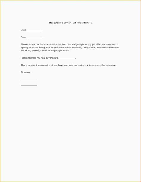 Check spelling or type a new query. Short Notice Resignation Letter | Resignation letter, Resignation letters, Letter templates