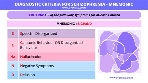 Dsm 5 Diagnostic Criteria For Schizophrenia Mnemonic