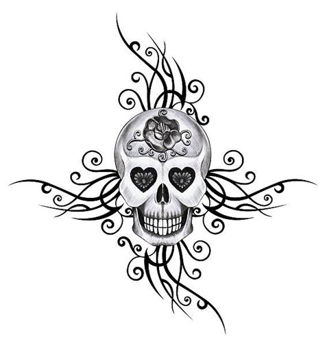 Tattoo Designs Of Skulls On Paper