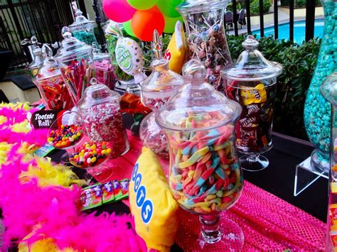 80s Candy Buffett 80s Birthday Parties Bday Party Theme 80s Theme