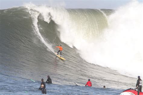 Mavericks' waves are so forbidding, that surfers are often towed out via jet ski as opposed to paddling themselves. Mavericks Surf Photo by Nick Russill | 9:07 am 13 Feb 2010