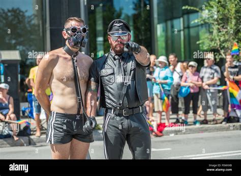 Montreal Canada Th August A Bdsm Master And His Slave Pose Stock Photo Alamy