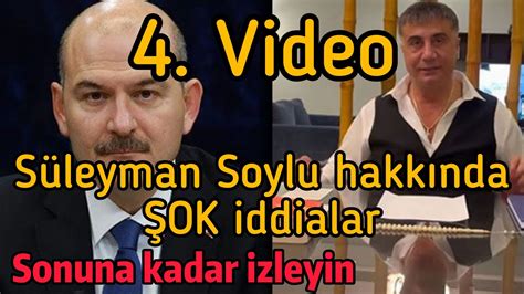 Sedat Peker den 4 video YENİ Süleyman Soylu ile ilgili ŞOK iddialar