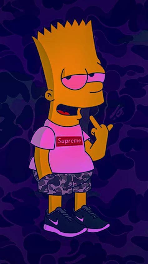 Bart Simpson Mittelfinger Hintergründe der Mittelfinger HD Handy