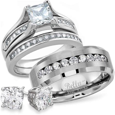 17 Cheap Wedding Ring Sets His And Hers Ideas In 2021