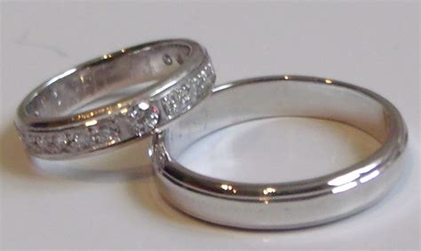 Argollas De Matrimonio Oro Blanco Y Circones Por Peso - $ 490.000 en