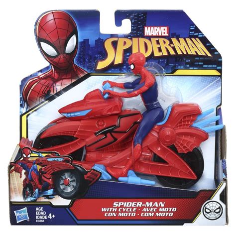 Marvel Spider Man Into The Spider Verse Spider Man With Cycle Action