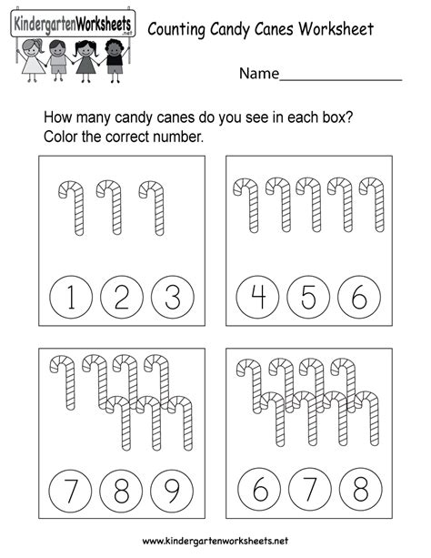 Free Christmas Counting Worksheets