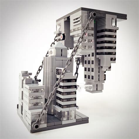 A Lego City Tensegrity Sculpture Everydaybricks
