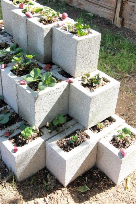 Clearwater Cottage Cinder Block Strawberry Planter