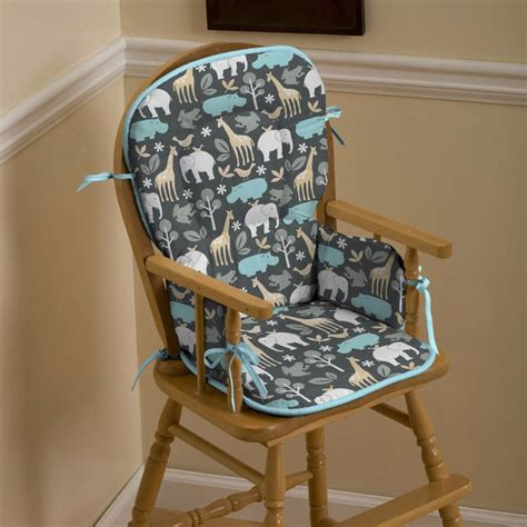 Related searches for old wood high chair: Gray Zoology High Chair Pad | Carousel Designs | Rocking ...
