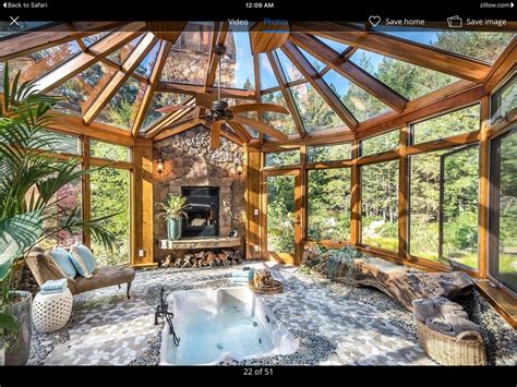 Indoor Hot Tub And Solarium Hot Tub Room Dream Home Design Sunroom