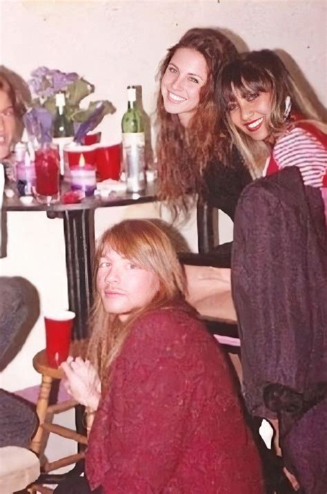 Erin Everly With Axl And Friend In Erin Everly Singer Guns N Roses