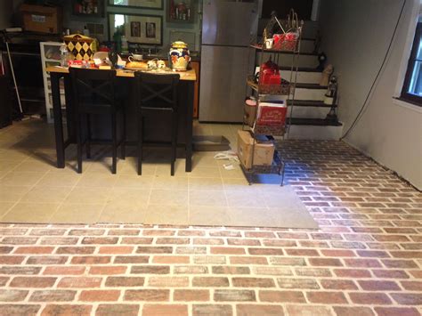 My Faux Brick Floor Faux Brick Flooring Brick Flooring Faux Brick