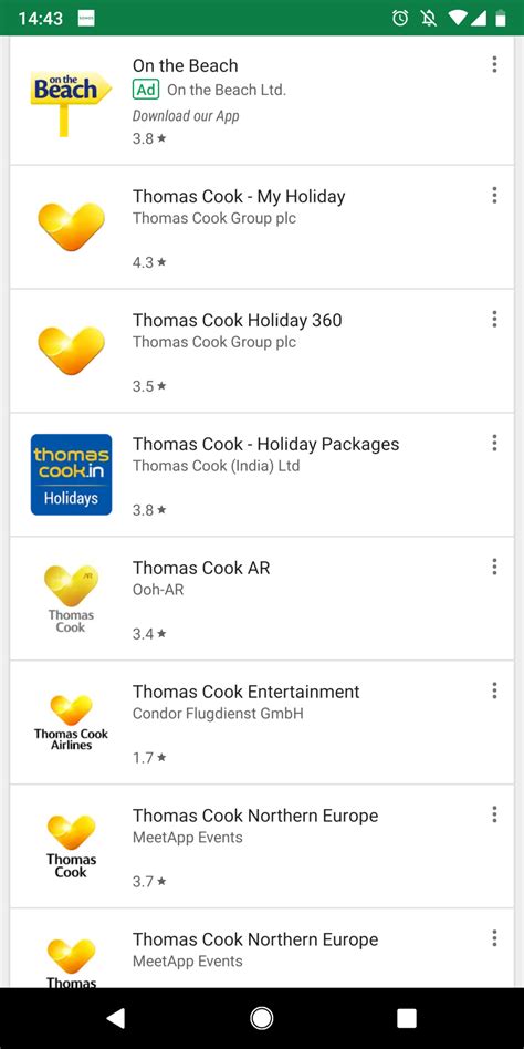 in review thomas cook my holiday app yodel mobile