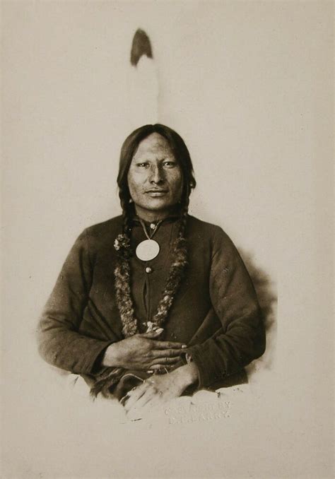1880 Native American Sioux Indian Chief Rain In The Face Portrait Photo