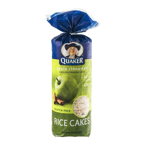 Quaker Rice Cakes Apple Cinnamon 652oz Bag Pack Of 4 Walmart