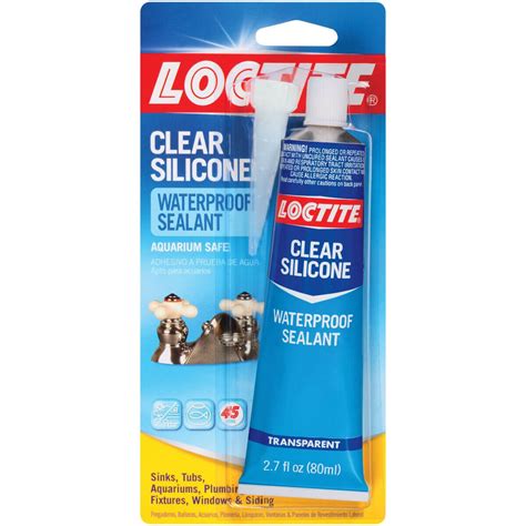 Loctite Clear Silicone Waterproof Sealant 27 Oz 6 Tubes Per Carton