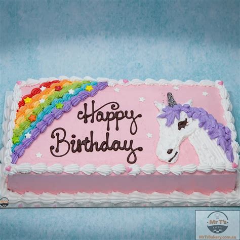 Unicorn Creamy Icing Birthday Cake In 2020 Birthday Sheet Cakes Cake