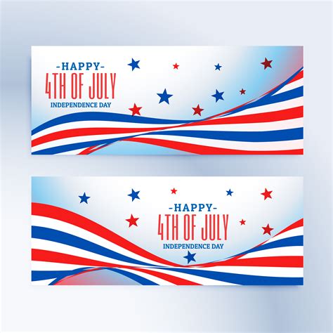 4th of july banners set - Download Free Vector Art, Stock Graphics & Images