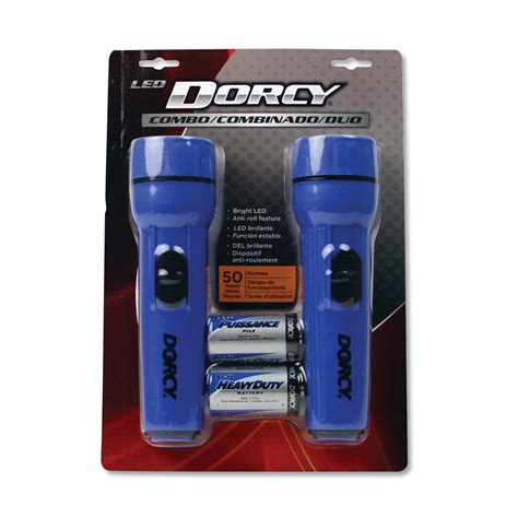 Dorcy Led Flashlight Pack 1 D Battery Included Blue 2pack