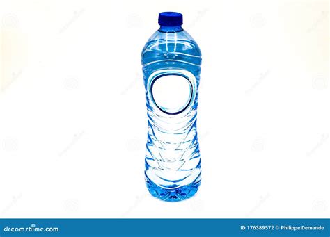 Blue Plastic Water Bottle Stock Photo Image Of Full 176389572