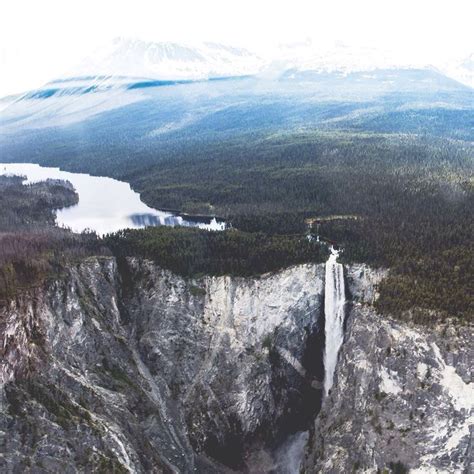 Hunlen Falls Highest Waterfall In Canada Located Tweedsmuir Provincial