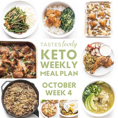 Keto Weekly Meal Plan October Week 4 Tastes Lovely