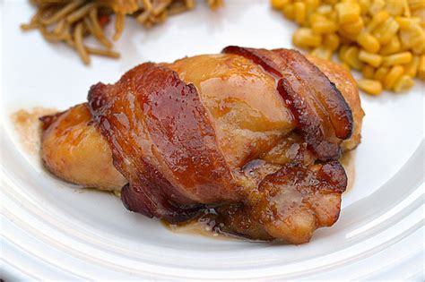 Bacon Wrapped Brown Sugar Glazed Chicken Three Different Directions