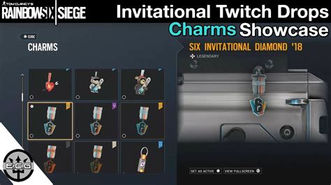 R6 Invitational Twitch Drop Charms Showcase And Gameplay Rainbow Six