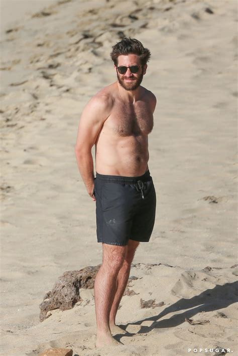 Jake Gyllenhaal Shirtless Pictures In St Barts January 2017 Popsugar