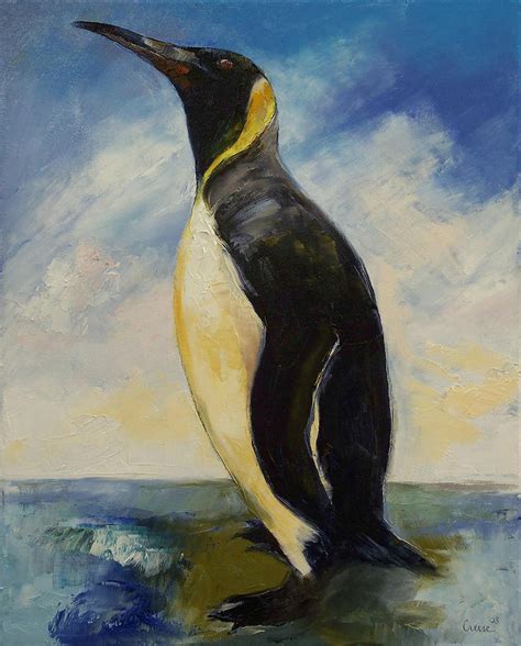 King Penguin Painting By Michael Creese Fine Art America