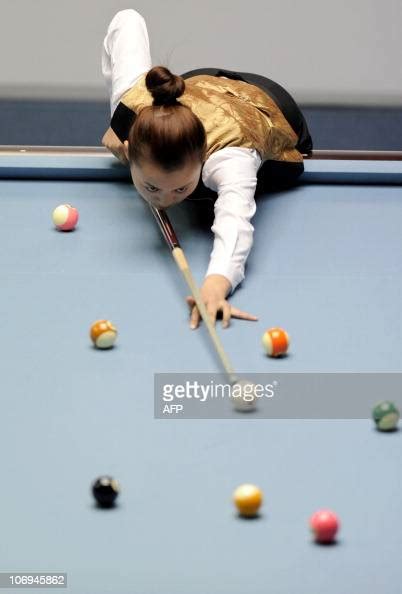 Liu Shasha Of China Competes During The Womens 8 Ball Pool Singles