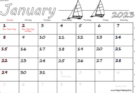 January 2023 South Africa Calendar Free Printable Pdf