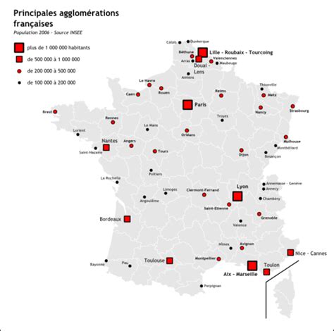 Carte des villes de France | Carte de france ville, Carte de france, Ville france