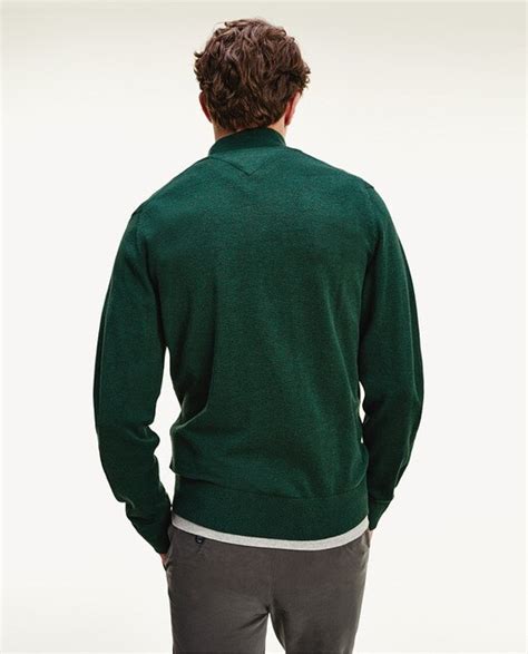 Jersey De Hombre Verdes Con El Cuello Alto Tommy Hilfiger El Corte