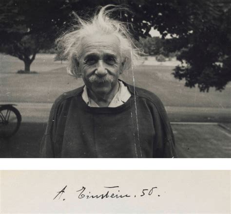 Einstein Albert 1879 1955 His Signature “a Einstein 50” In An