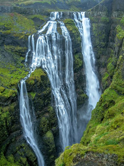 Glymur Waterfall Iceland Waterfalls Waterfall Waterfall Photo