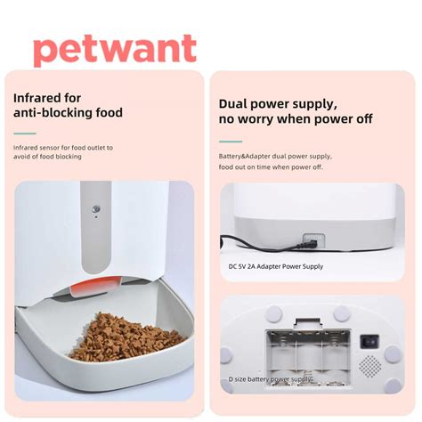 Petwant F1 C Smart Automatic Pet Feeder Smartphone App Camera My Pet Land
