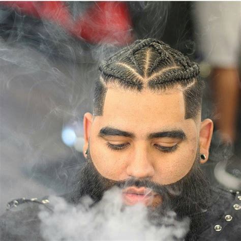 Take the left strand and cross it over the middle strand, then take the right strand and cross it over the middle strand. 28 Cool Perfect Braids Hairstyles for Male. | Box braids men
