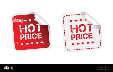 Hot Price Stickers Vector Illustration On White Background Stock
