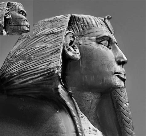 Reconstruction Of The Face Of The Great Sphinx Nose Is That Of An Intact Statue Of Chephren