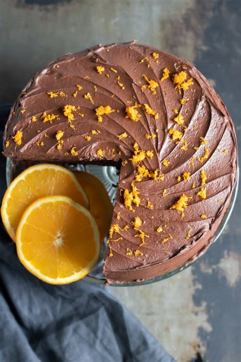 Orange Chocolate Cake A Rich And Indulging Cake With Ganache Frosting